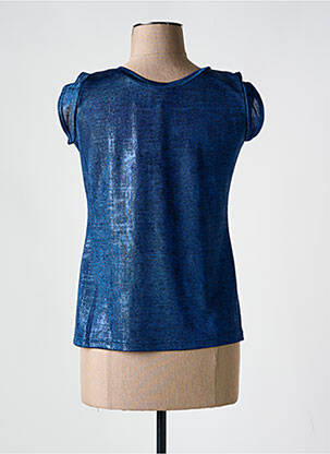 Top coupe cintrée sans manche bleu MERI & ESCA femme