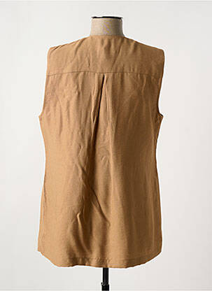 Gilet sans manche coupe cintrée marron MERI & ESCA femme