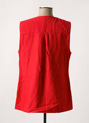 Gilet sans manche coupe cintrée rouge MERI & ESCA femme