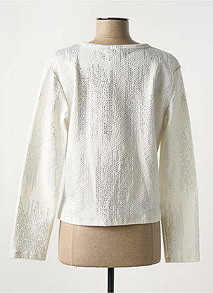 Veste casual col rond argent GUY DUBOUIS femme