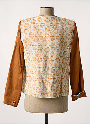 Veste chic col v marron GREGORY PAT femme