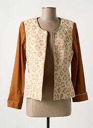 Veste chic col v marron MERI & ESCA femme