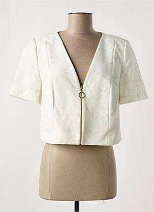 Boléro manches courtes beige MERI & ESCA femme