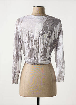 Boléro maille fine gris MERI & ESCA femme