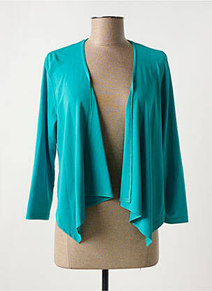Boléro tissage crêpe vert FRANCE RIVOIRE femme