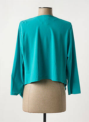 Boléro tissage crêpe vert FRANCE RIVOIRE femme