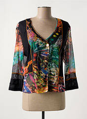 Gilet manches longues noir FRANCE RIVOIRE pour femme seconde vue