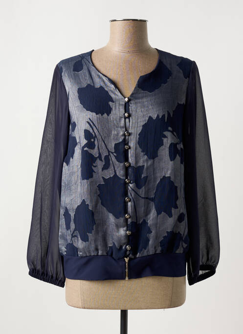 Blouse bleu IMPULSION pour femme