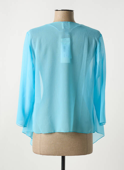 Gilet manches longues bleu FRANCE RIVOIRE pour femme