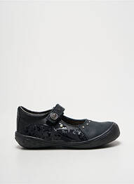 Ballerines impression bout rond noir BOPY fille