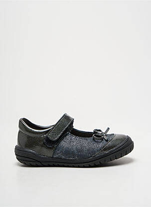 Ballerines matière lisse bout rond gris BOPY fille