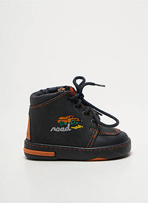 Bottillons semelle amovible bout rond noir BOPY garcon