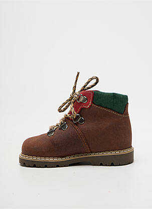 Bottines/boots talon bas talon bas marron BOPY garçon
