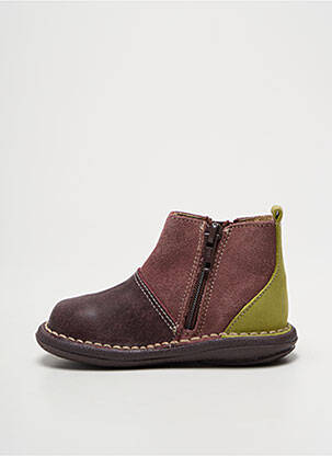 Bottines/boots voute plantaire bout rond violet BOPY fille