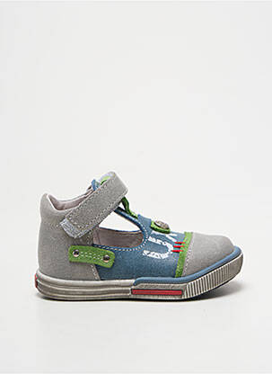 Bottillons fermeture scratch bout rond bleu BOPY garcon