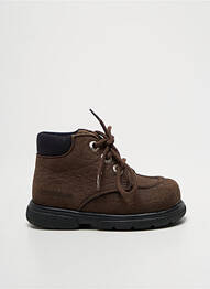 Bottines/boots voute plantaire bout rond marron MOD8 garcon