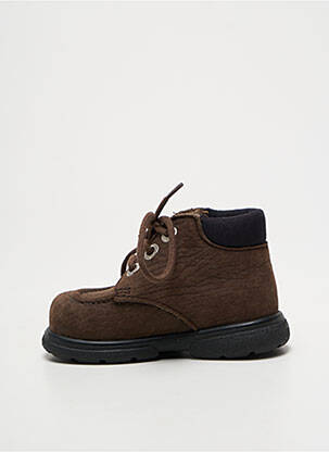 Bottines/boots voute plantaire bout rond marron MOD8 garçon