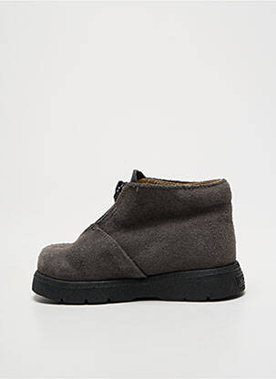 Bottillons nubuck bout rond gris MOD8 fille
