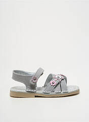 Sandales/Nu pieds gris BOPY pour fille seconde vue