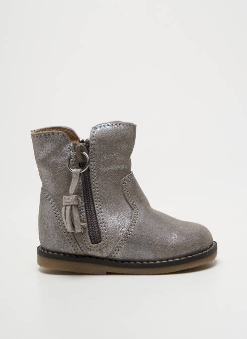 Bottines/Boots argent BOPY pour fille