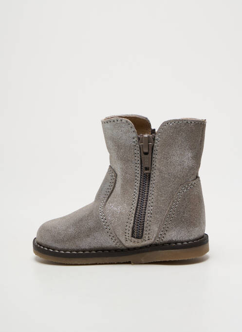 Bottines/Boots argent BOPY pour fille