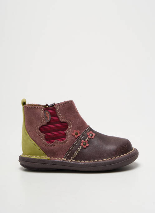 Bottines/Boots violet BOPY pour fille