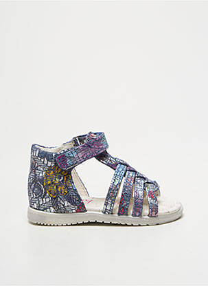 Sandales/nu pieds impression bout ouvert bleu BOPY fille