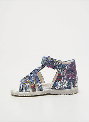 Sandales/nu pieds impression bout ouvert bleu BOPY fille