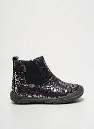 Bottines/boots impression bout rond argent BOPY fille