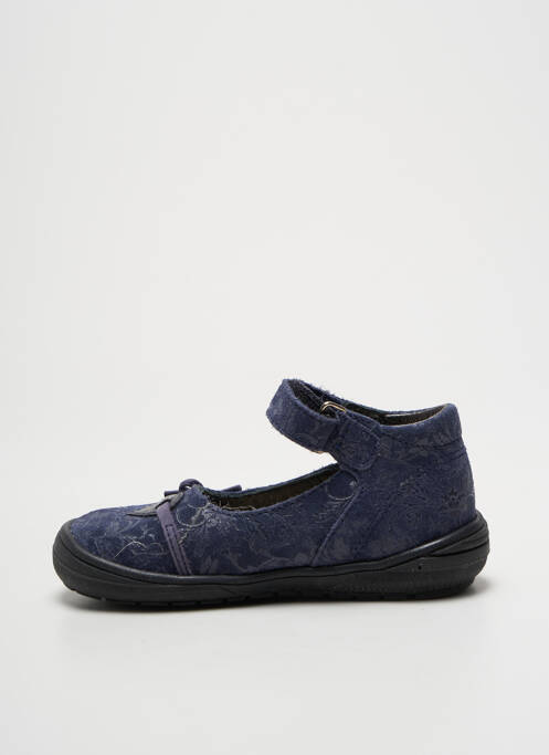 Ballerines impression bout rond bleu BOPY fille