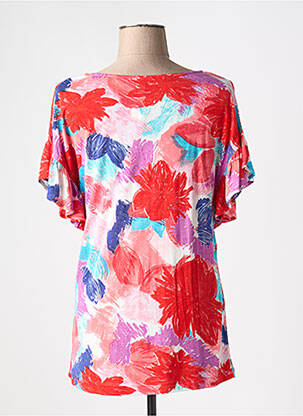 T-shirt imprimé fantaisie manches courtes rouge AGATHE & LOUISE femme