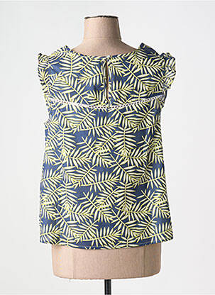 Blouse manches courtes manches courtes bleu MD'M femme