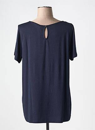 T-shirt stretch manches courtes bleu KALISSON femme