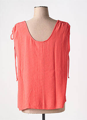 Blouse manches courtes manches courtes orange MD'M femme