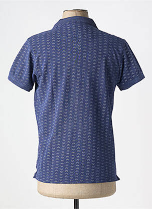 Polo coupe cintrée manches courtes bleu REVER MILE homme