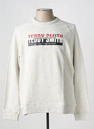 Sweat-shirt sérigraphie floquée manches longues gris TEDDY SMITH homme