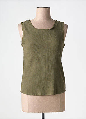 Débardeur vert TEDDY SMITH pour femme