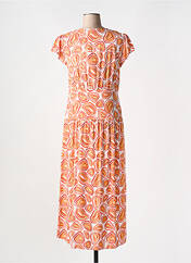 Robe mi-longue orange MD'M pour femme seconde vue