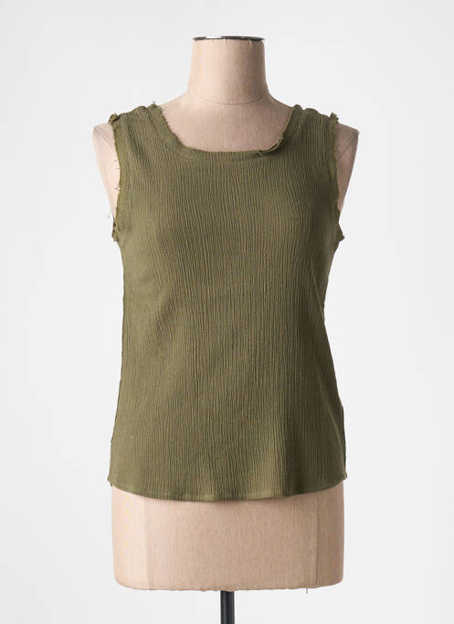 Débardeur vert TEDDY SMITH pour femme