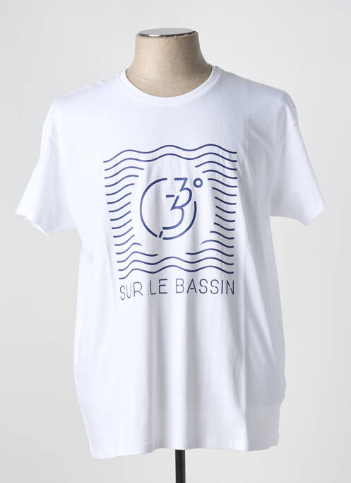 T-shirt blanc 33 SUR LE BASSIN pour homme