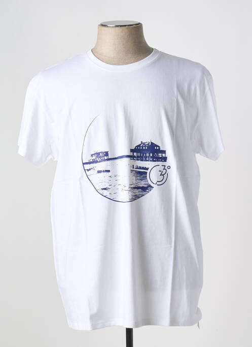T-shirt blanc 33 SUR LE BASSIN pour homme