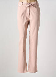 Pantalon droit stretch taille normale rose DIANE LAURY femme