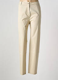 Pantalon droit stretch taille normale beige AGATHE & LOUISE femme