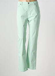 Pantalon droit stretch taille normale vert LCDN femme