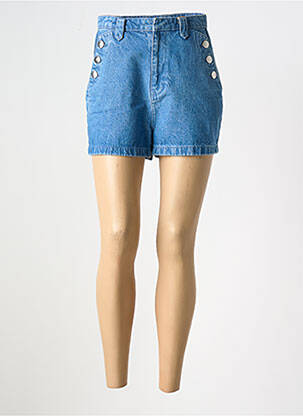 Short tissage denim taille normale bleu DONA LISA femme