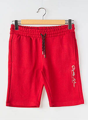 Bermuda taille élastique taille normale rouge RITCHIE homme
