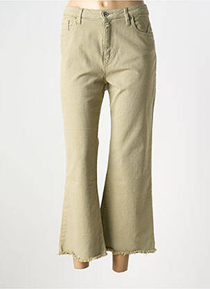 Jeans coupe large vert LCDN pour femme