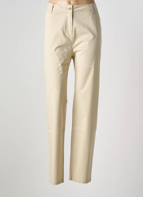 Pantalon droit beige AGATHE & LOUISE pour femme