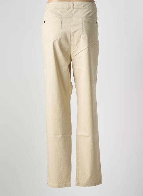 Pantalon droit beige AGATHE & LOUISE pour femme