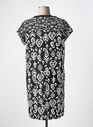 Robe mi-longue manches courtes manches courtes noir CECIL femme
